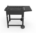 Trolley Charcoal BBQ yokhala ndi Side Shelf